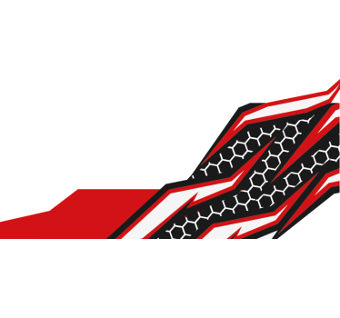 Personalised racing design motorbike sticker - TenStickers