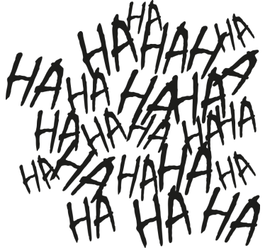 Laugh monocolor design motorbike sticker - TenStickers