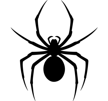 Monocolor spider design motorbike sticker - TenStickers