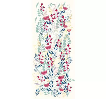 Flowers window decal - TenStickers