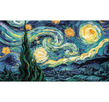 Vincent van Gogh ‘Starry Night’ laptop skin - TenStickers