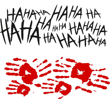 Joker Style Side Graphic car sticker - TenStickers