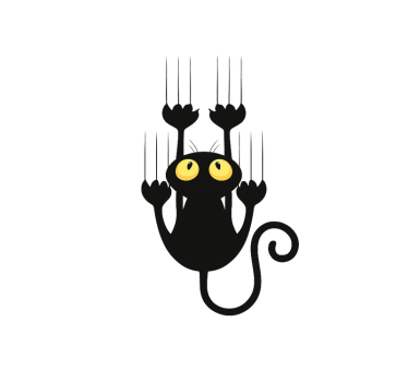 Funny scratching car car sticker - TenStickers