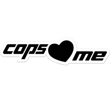 Cops love me car sticker - TenStickers