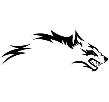 Car sticker fierce wolf side - TenStickers