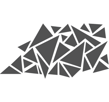 Car sticker geometric triangles design - TenStickers