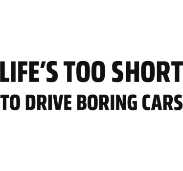 Car sticker don't drive dull cars - TenStickers
