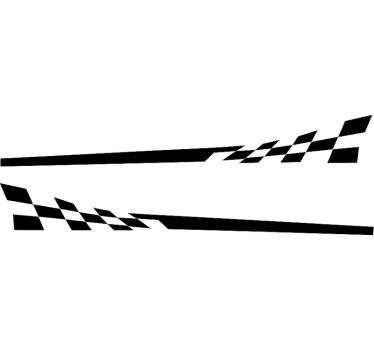 Car sticker racing side stripes - TenStickers