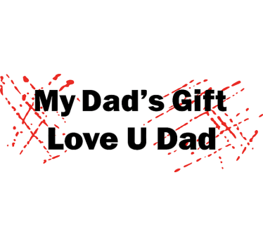 Car sticker love you dad - TenStickers