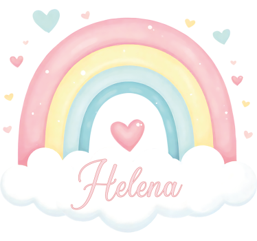 Door sticker rainbow for kids room - TenStickers