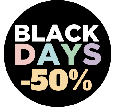 Black friday sticker colorful custom black days - TenStickers