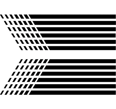 Motorbike sticker fade striped graphic - TenStickers