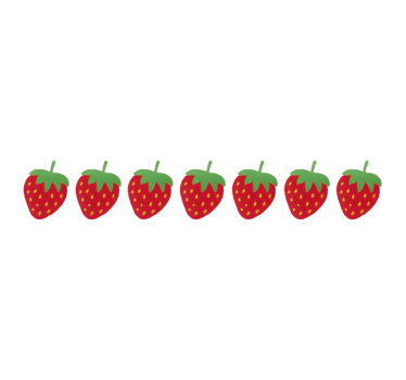 Bike sticker strawberry design - TenStickers