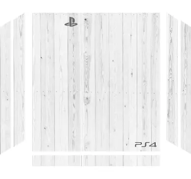 White wooden plank texture ps4 skin - TenStickers
