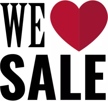 We love sale window decal - TenStickers