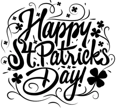 Joyful St. Patrick's Day shop window sticker - TenStickers