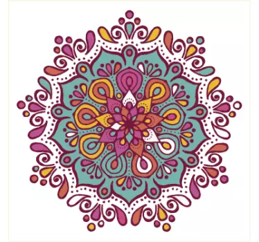 Mandala floral decorative tile stickers - TenStickers