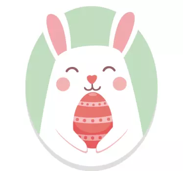 Easter rabbit wall decal - TenStickers