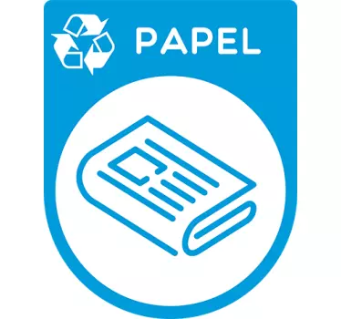 Paper recycling emoji decal - TenStickers