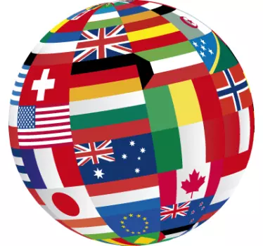 World Flags World Sticker - TenStickers
