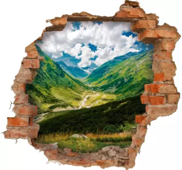 Trinket mountain  visual effects wall decal - TenStickers