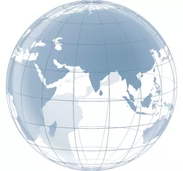 Indian Map Translucent Wall Sticker - TenStickers
