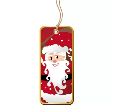 Santa Label Sticker - TenStickers