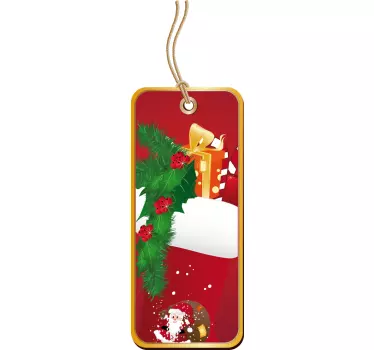 Christmas Label Sticker - TenStickers