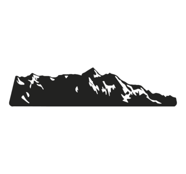 Mountain peak laptop sticker - TenStickers