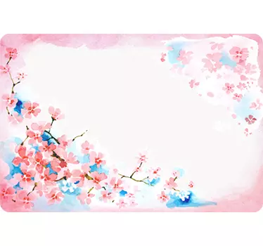Cherry Blossom Laptop Sticker - TenStickers