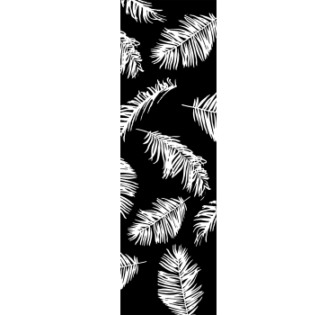 Rain forest plants  shower screen sticker - TenStickers