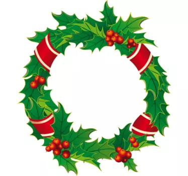 Christmas Crown Sticker - TenStickers