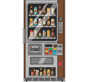 Fridge sticker beer dispenser - TenStickers