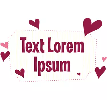 Customisable Valentine's Day Sign Sticker - TenStickers