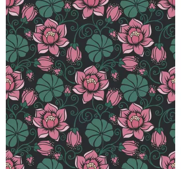 Floral vines furniture decal - TenStickers