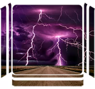 Stormy lightening design ps4 skin - TenStickers