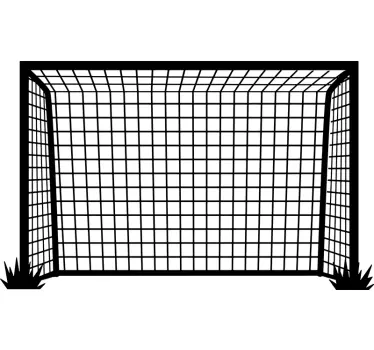 Football goal net design wall sticker for kids - TenStickers