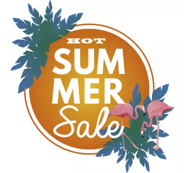 Hot Summer Sale wall sticker - TenStickers