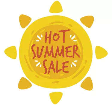 Hot Summer Sale Decal - TenStickers