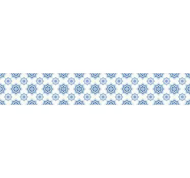 Classic tiles border sticker - TenStickers