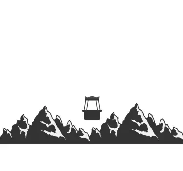 Mountains Macbook Sticker - TenStickers