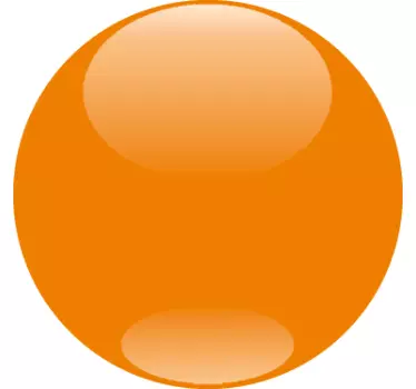Customisable Orange Ball Promotion Window Sticker - TenStickers