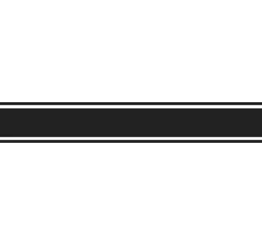Custom rally stripe car sticker - TenStickers