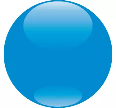 Customised Blue Circular Window Sticker - TenStickers