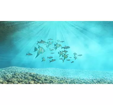 Fish Tank Art Sticker - TenStickers