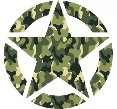 Military Star Vehicle Sticker - TenStickers
