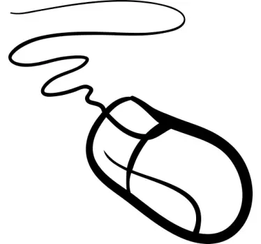 Computer Mouse Wall Sticker - TenStickers