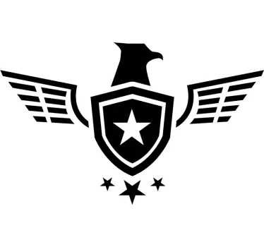 Army star motorbike sticker - TenStickers
