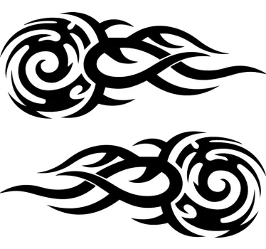 Tribale motorbike sticker - TenStickers