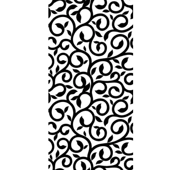 Climbing plant ornament window sticker - TenStickers